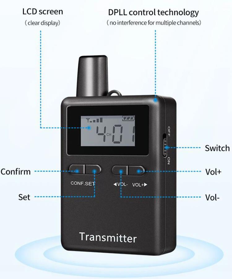 Audio Guide System Button Description Sistem avdio vodnikov za Evropo(图6)