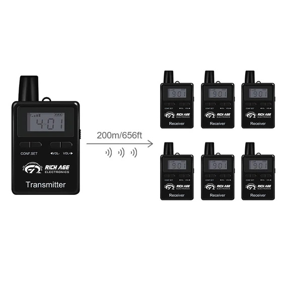 Audio Wireless Tour Guide System Transmission Distance Najboljši avdio brezžični vodični sistem za ogled(图3)